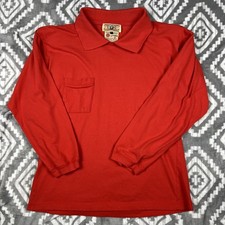 Vintage 70s BIS California Sunwash Big Collar Polo Womens Large w/Shoulder Pads picture