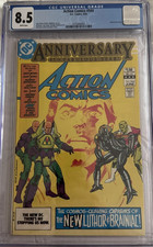 CGC 8.5 Action Comics #544 Anniversary Superman 2 movie 1st Lex Luthor armor picture