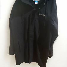 Columbia Men's Black Full Zip Jacket Stand-Up Collar Mid-Length Outdoor M picture