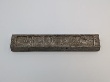 VINTAGE 4lb Tuftin High Test Nickel Alloy Babbitt Ingot picture