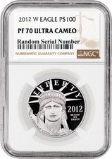 2012 W $100 Proof Platinum American Eagle 1 oz. 9995 Fine NGC PF70 Ultra Cameo picture