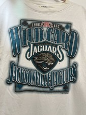 Jacksonville Jaguars Vintage 1996 Wild Card T Shirt Large picture