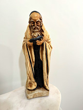 Vintage Jewish Praying Rabbi Statue picture
