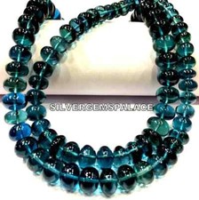 AAAA+Extremely Beautiful~London Topaz Smooth Beads Rondelle Topaz Gemstone Beads picture