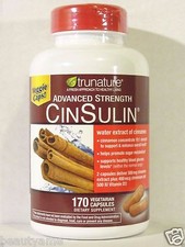 trunature ADVANCED STRENGTH CINSULIN 170 Capsules  picture