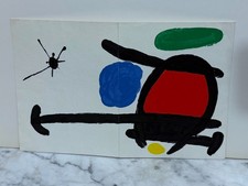 JOAN MIRO LITHOGRAPH 1970 ART EXHIBIT INVITATION FROM GALERIE MAEGHT, PARIS picture