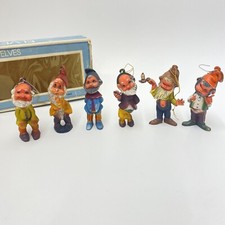 Vtg Hand Painted Decorative 6 Elves Hanging Yorkshire Co. Pioneer Fund Hong Kong picture