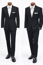 David Tutera Black Celebration Tuxedo – Modern Fit Jacket & Flat-Front Pants picture