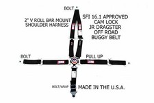 RJS SFI 16.1 5 POINT CAM LOCK JR DRAGSTER V MOUNT 2