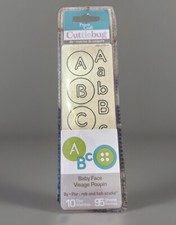 Provo Craft Cuttlebug Alphabet & Shapes Cutting Dies Baby Face Font Set picture