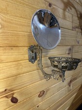 Antique Victorian Swing Arm Wall Sconce W/ Glass Reflector 1875 Great Condition picture