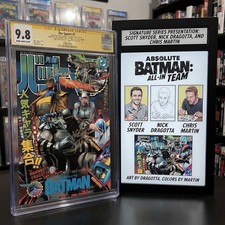 ABSOLUTE BATMAN #25  triple Signed  Cgc 9.8 CVR L Set  MANN PRESALE 10/28/26 picture