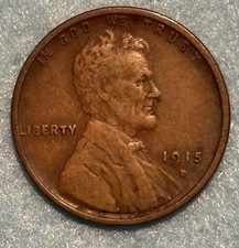 1915 D - Lincoln Wheat Penny - G/VG X-277 picture
