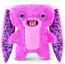 Zuru Fuggler Baddies Lord Long Ears Pink Funny Ugly Monster Plush Toy Brand NEW picture