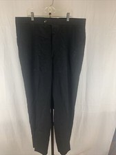 Men’s Milbern Comfort Tech 100% Polyester Black Dress Pants Sz 38 Reg picture
