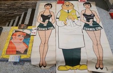 4 Vtg Harold's Club Reno Posters Gus, 2 Change Girls, Landlady *SEE DESCRIPTION  picture