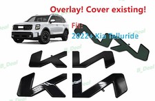 Custom OVERLAY Gloss Black Front Rear Tailgate K I A Emblem 2022+ Telluride picture