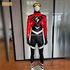 Absolute The Flash Costume Men Cosplay Bodysuit Jumpsuit Coat Battle Suit Mask picture