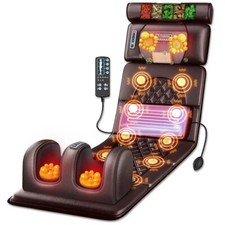 8 Mode Massage Seat Cushion with Heated Back Neck Massager Chair for Home picture
