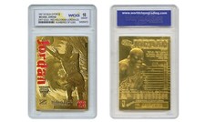 1997 MICHAEL JORDAN FLEER Z-FORCE 23K Gold Card RED HOLO LTD 5,000 - GEM-MINT 10 picture
