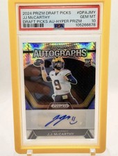 2024 Panini Prizm Draft Picks - Draft Picks Autographs J.J. McCarthy #DPA-JMY... picture