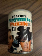Vintage 1967 Playboy Playmate Centerfold Puzzle AP110 Complete Canister picture
