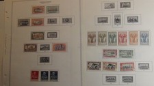 Stampsweis Italian tripolitania stamp collection on Minkus pages est 87 stamps picture