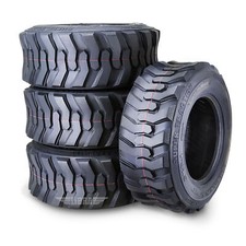 4 SuperGuider 10-16.5 Heavy Duty 12 Ply SKS1 Skid Steer Tire Bobcat w/Rim Guard picture