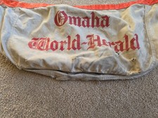 Vintage Omaha World Herald Canvas Newspaper Paperboy Shoulder Bag picture