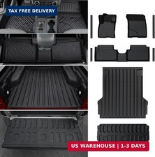 Mabett Truck Bed Mat with Tailgate Mat and Floor Mats with Door Sill Protectors picture