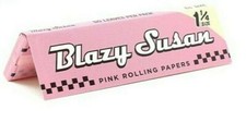 Blazy Susan Rolling Papers 1 1/4 Pink Papers *Great Price* USA Shipped picture