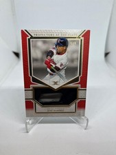José Ramírez 2025 Topps Definitive Coll. Prot. at the Plate Relics Red #/5 picture