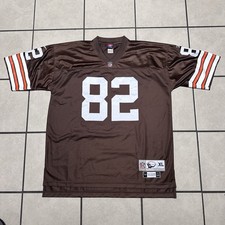 Reebok NFL Throwbacks Ozzie Newsome #82 Cleveland Browns 1985 Jersey Mens XL picture