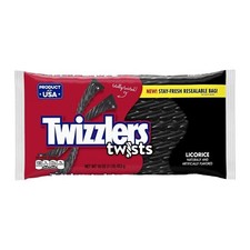 Twizzlers Black Licorice Twists- 16 oz package FRESH picture