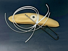 FULL-SIZE Latex Football Bladder + WHITE Tacky Diamond Lace + Lacing Tool picture
