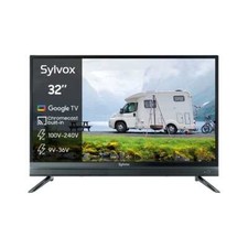 Sylvox 32in RV Google TV 12V Chromecast Voice Remote Control Wifi Bluetooth HiFi picture