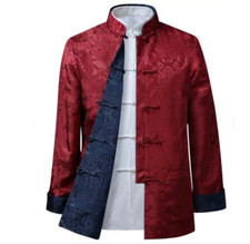 Chinese Mandarin Reversible Jacket Suit/Male Tang Suit/Groom Outfit picture