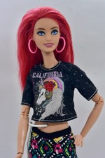 Barbie Fashionistas #168 Made to Move Tall Body Hybrid NUDE Doll Red Hair Neysa picture