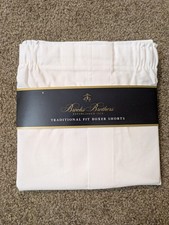 Brooks Brothers Boxer Shorts Size 34 White 100% Cotton White Medium picture