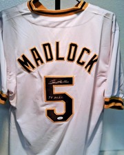 Bill Madlock Signed Pittsburgh Pirates #5 Jersey 79 W.S.C. JSA Witnessed COA picture