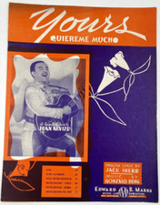 1932 Sheet Music Yours-Quiereme Mucho Juan Arvizu Jack Sherr Gonzalo Roig picture