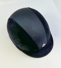 Horse Riding Helmet Hat Equestrian Charles Owen All Black V8 ASTM Size 7.5 -61cm picture