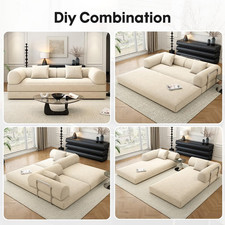 ON SALE Large Cozy Modular Sofa Plush w/ Memory Foam and Chenille Fabric picture
