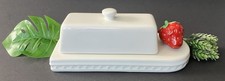 Nora Fleming Retired Covered Butter Dish Pearl Dot, With Strawberry 🍓 picture