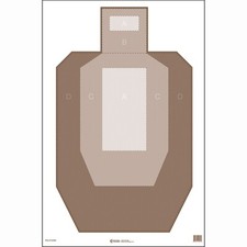 Action Target Unofficial IPSC Paper Practice Target Brown 23