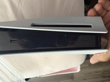 For parts only  Sony PlayStation 5 White Console.  Does not properly work  picture