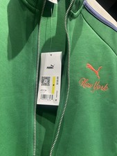 PUMA T7 New York Track Jacket Men’s M Green Full Zip New With Tags picture