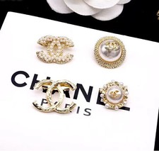 Flower Pearl Water Diamond Enamel Plated Brooch Set (Style) picture