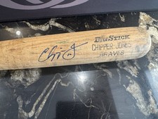 1997 Chipper Jones Rawlings Big Stick Game Used Bat PSA 10 LOA Braves HOF picture