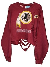 Vintage Washington Redskins Crewneck Sweatshirt Custom Cropped Distressed Large picture